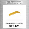CATERPILLAR replacement 9F-5124 SHANK TOOTH-3 NOTCH fits CATERPILLAR (NEW AFTERMARKET)