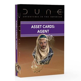 Dune: Asset Cards - Agent Expansion Deck - Dune Adventures in The Imperium, 56 Cards RPG Expansion, Accessory Pack, Each Card Details an Individual Asset, Role-Playing Game