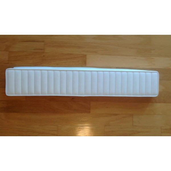 Nauti-Upholstery BOAT CUSHION CUSTOM MADE PLEATED VINYL BACKREST W/TRACK 36"x6"x2"