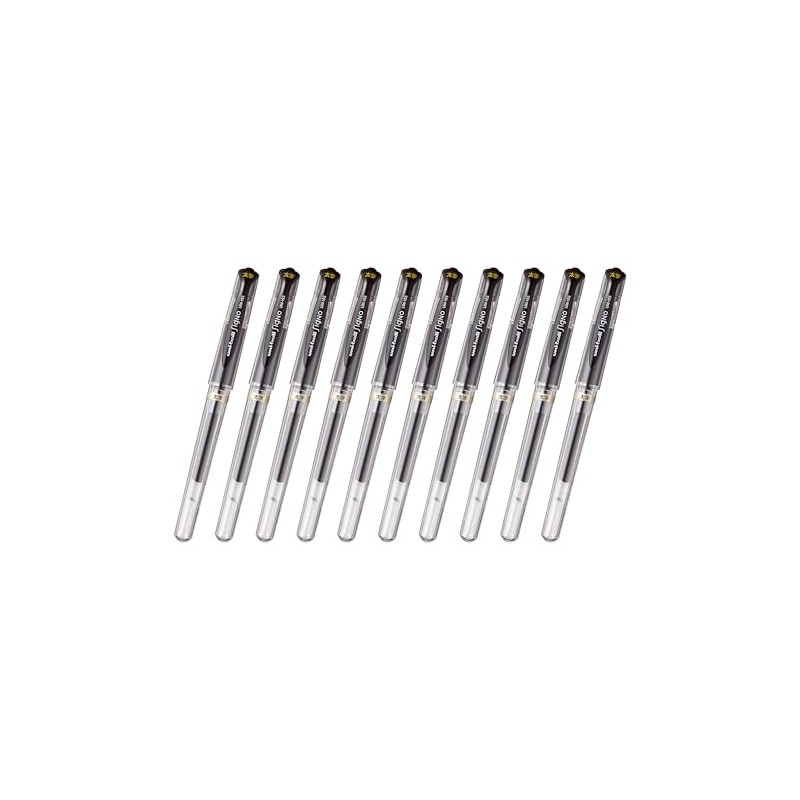 Mitsubishi Pencil UM153.24X10 Gel Ballpoint Pen, Uni-Ball Signo Broad Point,