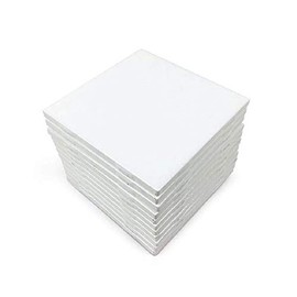 American Olean 4 Set by 12 Glossy White Ceramic Tiles for Arts & Crafts
