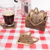 Sass & Belle Wooden Brown Fox Coasters - Set of