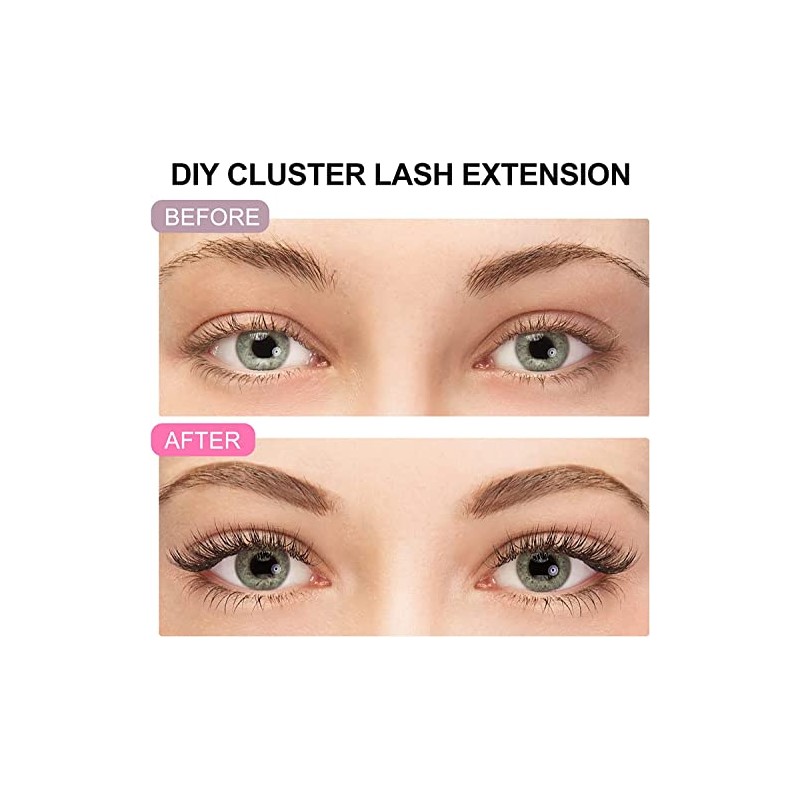 Fenshine Cluster Eyelash Extensions 240pcs 20D/40D Cluster Eyelashes Mixed, 0.07