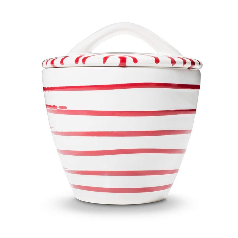 GMUNDNER KERAMIK Sugar Bowl Gourmet Diameter 9 cm Flamed Red