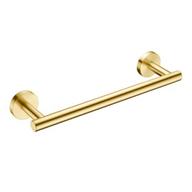 Hoooh 12-Inch Towel Bar Stainless Steel Hand Towel Holder for Bathroom or Kitchen Wall Mount, Brushed Gold, A100L30-BG