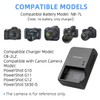 KWTOUL NB-7L CB-2LZ Battery Charger Compatible with Canon PowerShot G10,