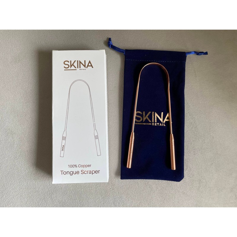 Generic Copper Tongue Cleaner- Oral Hygiene Tool for Fresh Breath