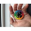 Creative Color Wheel Enamel pin, The Spinning Wheel Moves Nicely，Color