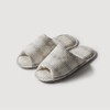 JAJU [JAJU] Crisscross Drawing Dot Living Room Slippers _230-245_Ivory