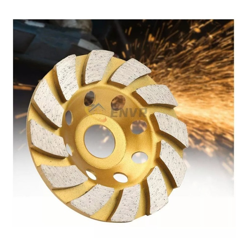 ENVR Disco Diamante Desbaste Copa 4 Pulgadas Granito, Mármol