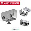 Gedotec Modesty Furniture Cabinets Cupboard Connectors Zip Steel Body |