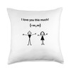 I love you this much! Throw Pillow