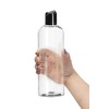 ljdeals 16 oz Clear Plastic Empty Bottles with Black Disc