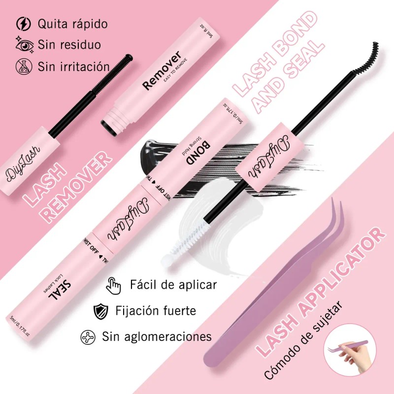 Kit Pestañas Volumen Intenso Nycaar Dramáticas Con Pegamento