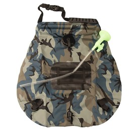 Portable Camping Solar Shower Bag, Foldable Outdoor Solar Heating Bag with On/Off Switch Shower Head Travel Hiking Shower Water Bag 20L Camouflage