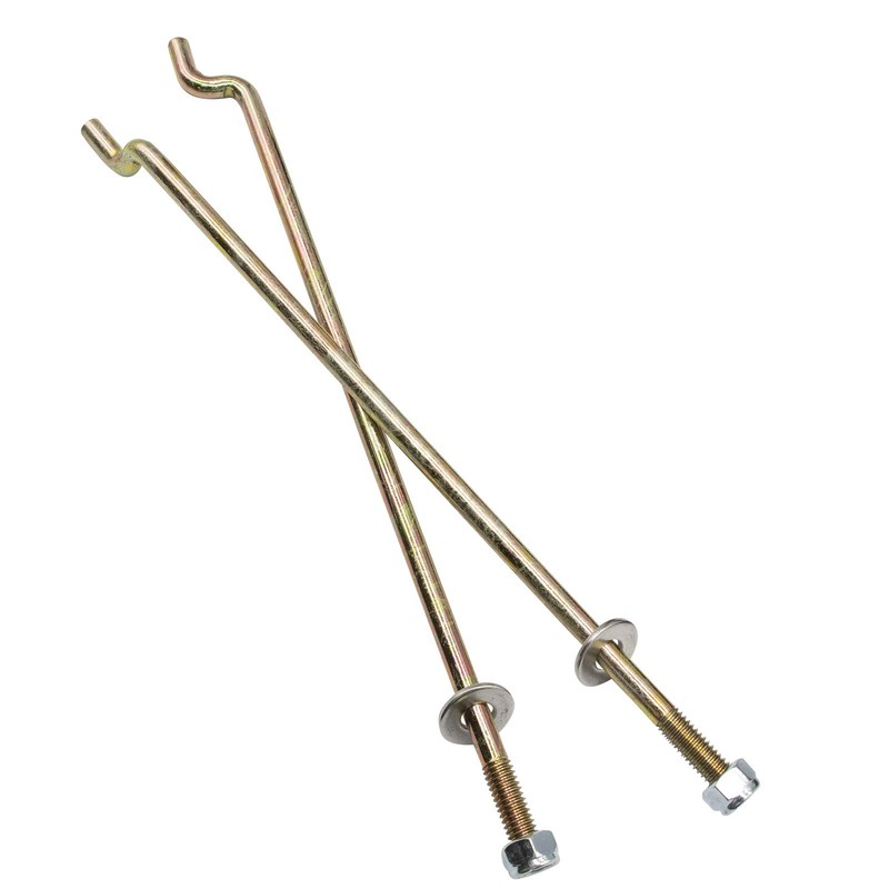 Drive-up Golf Cart Battery Hold Down Plate Rods Kit, Washers