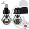 tecuro Mini Ball Valve 1/2 Inch, Female x Male Thread,