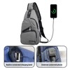 FuninCrea Men's Sling Bag with 3 Zip Pockets and Compartment,