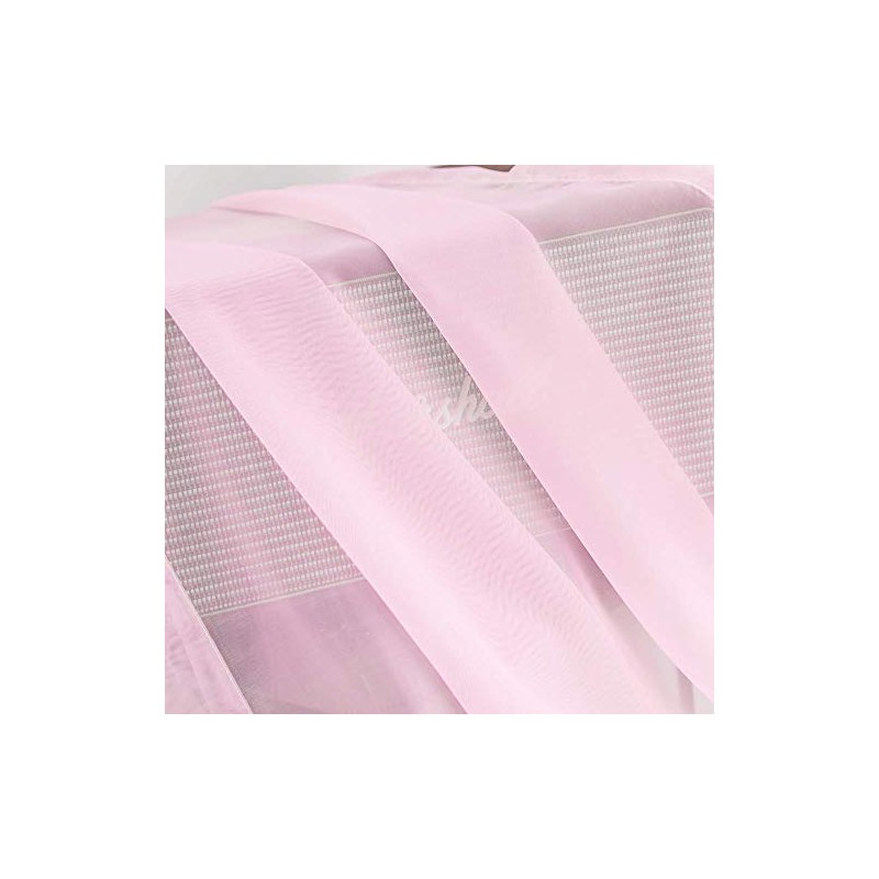 Megachest TAILORED VOILE WINDOW SCARF PELMET (light pink, 56"X118"X1 Panel)