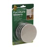 Duck Brand Felt Furniture Sliders for Hard Floors, 3.5 Inch