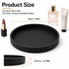 Rayakt 18cm Black Round Tray Decorative for Home Office
