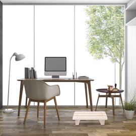 Angoily Foot Rest Under Desk Office Desk Foot Rest Bench Wooden Footstool Pressure Relief Non- Slip Stool Desk Footrest for Home Bathroom