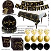 Happy New Year Tableware Set 125 Pieces | Happy New
