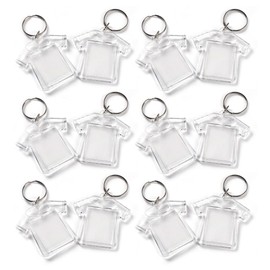ENN LLC Keychain Photo Holder Acrylic Photo Frame Handmade Parts Hamepachi Creation Kit, 50-Piece Set (Clothing Type)