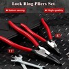LEONTOOL 2 PCS Heavy Duty Lock Ring Pliers Set Flat