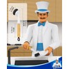 MR.SIGA Dish Brush with Handle, Dish Scrub Brush with Built-in