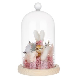 PandaHall Glass Display Dome Cloche Glass Bell with Cork Base Glass Dome Decorative Glasses Display Case for Flowers Plants Succulents Storage Home Christmas Party Decoration