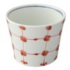 Hasami Ware 33612 Fukuho Kiln Soba Boar Mouth Point Lattice,