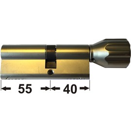ABUS EC660 eck660 Knob Cylinder Length (A/B) Z55/K40MM (C = 95mm) with 5 Key, with Security Card