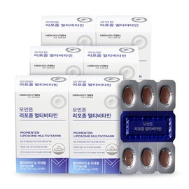 Momenton Liposome Multivitamin 30 Tablets, 6 Boxes, Premium Minerals (6-Month Supply) / 모먼튼 리포좀 멀티비타민 30정 6박스 프리미엄 미네랄 (6개월분)