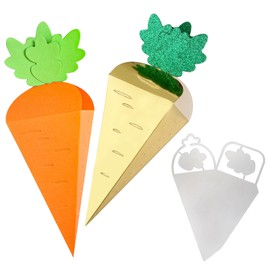 1 Piece Carrot Box Cutting Dies Easter Metal Easter Decoration DIY Cutting Stencil Carrot Embossing Stencils Carrot Box for Crafts and Filling Cutting Dies Stencils Decoration