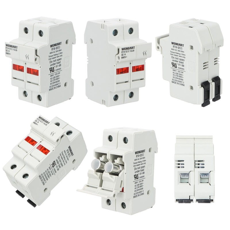 Wengart Fuse Socket RT18-32X, Suitable for RT18 RO15, 2-Pin 10