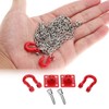 Moofey 1/10 Scale RC Accessories, RC Car Tow Hook Trailer