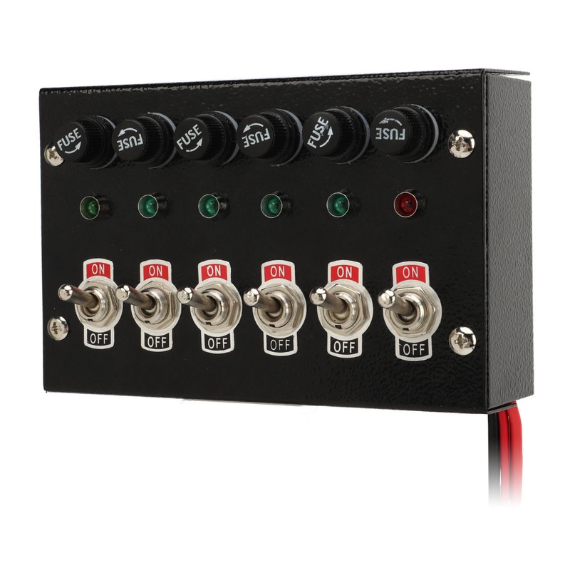 Marine Boat Rocker Switch Panel DC12 to 24V 6 Gang