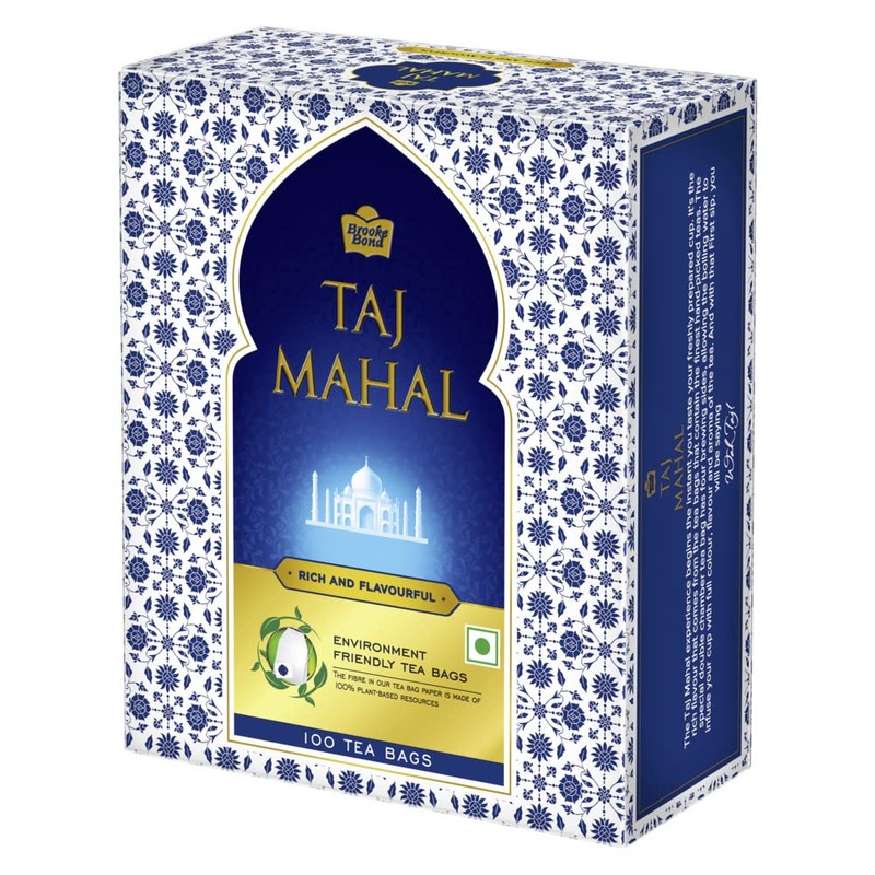 Taj Mahal Brooke Bond, 1 Leaf Tea, 100 Tea Bags