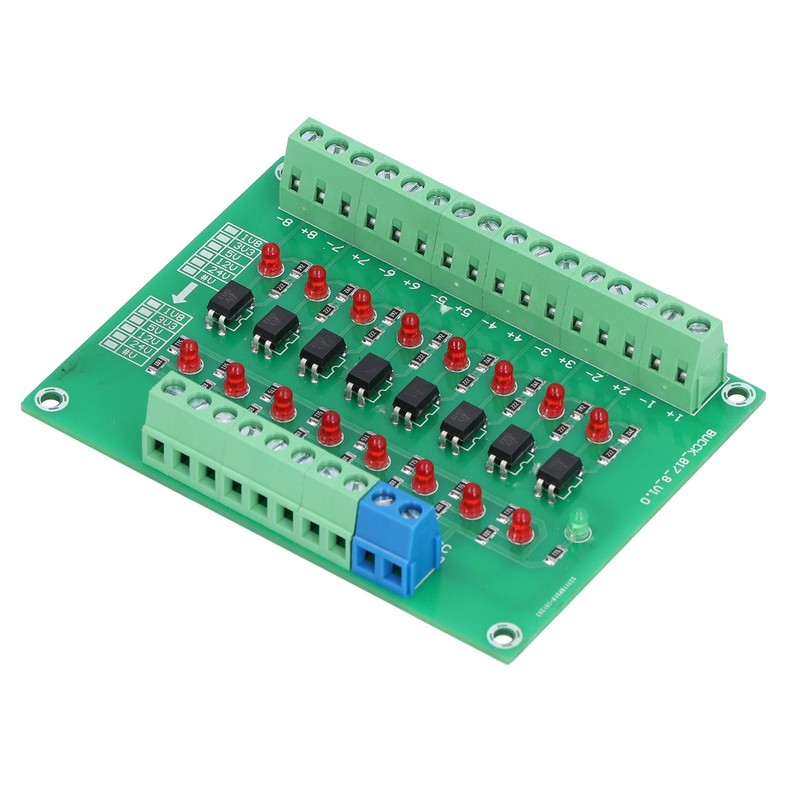 Optical Isolation Module 24V to 5V 8 Channel Optocoupler PLC