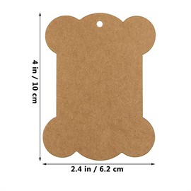 Dog Bone Kraft Paper Gift Tags with Twine for Arts,Wedding Christmas and Holiday Blank Gift Tags 100pcs