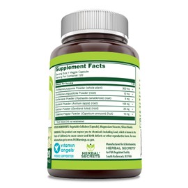 Herbal Secrets Echinacea & Goldenseal Root 450 Mg 120 Veggie Capsules Supplement | Non-GMO | Gluten Free | Made in USA