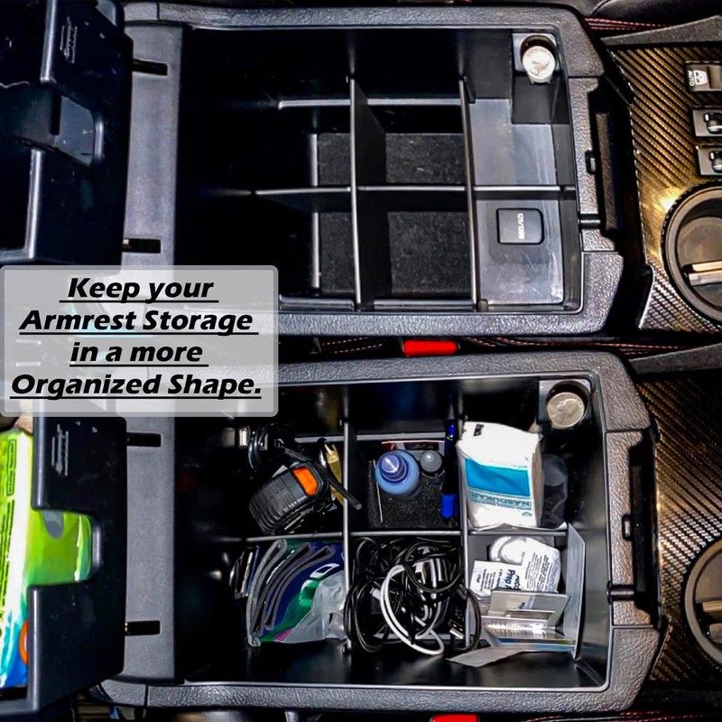 EDBETOS Center Console Organizer Insert Dividers Compatible with Toyota 4Runner