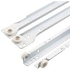 Y&Y Decor White Epoxy Coated Euro Drawer Slides 12"-22" -