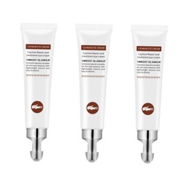 Minkissy 3pcs Dark Circle Eye Cream Alligator Essence Anti-wrinkle Puffiness Moisturizing Eye Care Solution