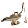 JMD Handcrafted Brass Aladdin genie lamps: incense tubes, Brass, Gold,