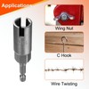 sourcing map 4pcs Hex Nut Driver Drill Bit Set 10mm