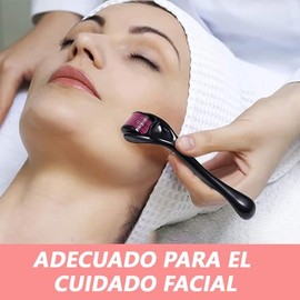 6PCS Rodillo Facial,0.25MM/0.5MM/0.75MM/1MM/1.5MM/2MM,Facial Para Herramientas Rodillo Para Rostro Herramientas, Adecuado para Masajes Facialesy Capil