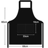 TRIXES Kitchen Chef Cooking Apron Black & White Stripe