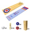 Shuffleboard Bowling Curling Game 3-in-1 Shuffleboard Table Curling Cspiel Portable